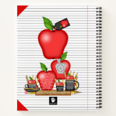 Carnet Grand ordinateur portable Apple Cupcake de l'ensei (Dos)