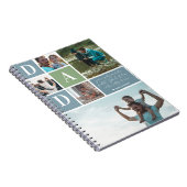 Carnet Grand papa | Collage photo couleur bloc (Côté Droit)