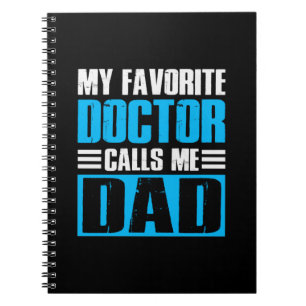 Carnet Grand-Père Cite Mon Médecin Préféré M'Appelle Papa