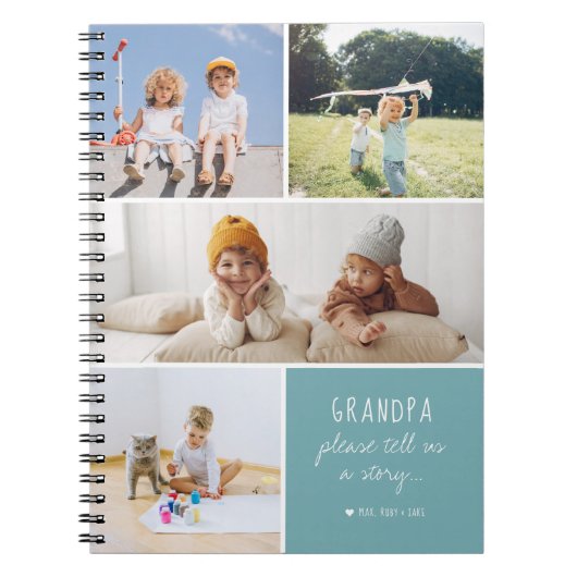 Carnet Grand-Père Nous Raconte Une Histoire | Collage de  (Devant)