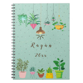 Carnet Grand planificateur plante (8,5 po x 11 po)