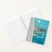Carnet Grand requin blanc Australie Océan Thème, Argent (Intérieur)