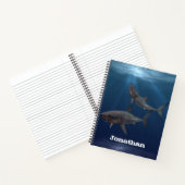 Carnet Grand requin blanc Océan personnalisé (Intérieur)