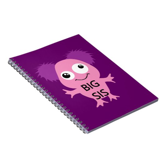 Carnet Grand Soeur Rose Monster (Côté Droit)