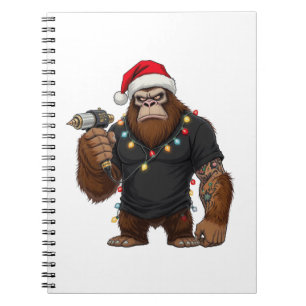 Carnet Grand tatouage de Noël de Bigfoot Sasquatch Artist