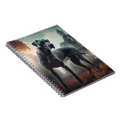 Carnet Grande Dane Halloween effrayante (Côté Droit)