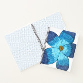 Carnet Grande Fleur Bleue (Intérieur)