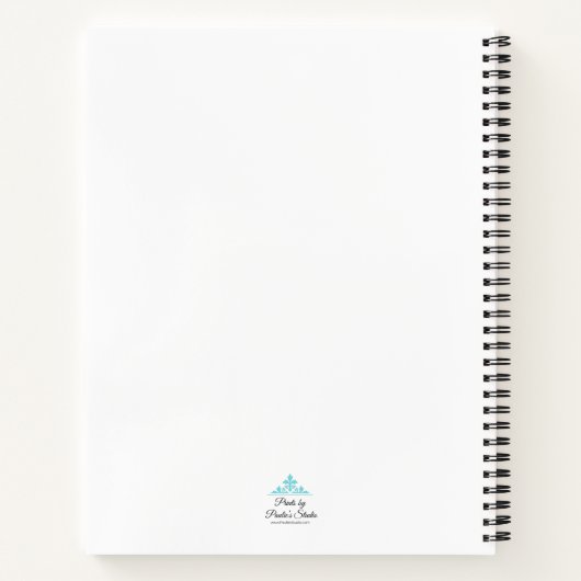 Carnet Grande Fleur Bleue (Dos)