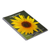 Carnet Grande Fleur Jaune Tournesol Bible Verbe Prière (Côté Droit)