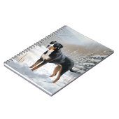 Carnet Grande montagne suisse laissez neiger Noël (Côté gauche)