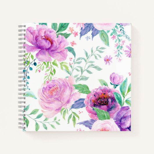 Carnet Grande Pivoine (Devant)