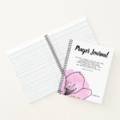 Carnet Grande prière personnalisée moderne rose et noir (Intérieur)