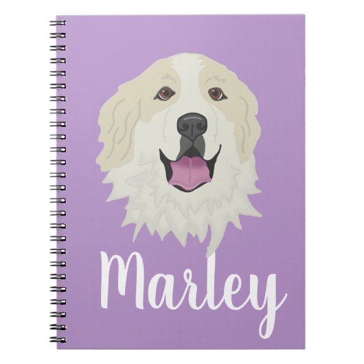 Carnet Grande Pyrénées personnalisables (Devant)