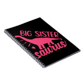 Carnet Grande Sœur Saurus rose (Côté Droit)