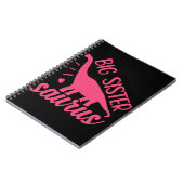 Carnet Grande Sœur Saurus rose (Côté gauche)