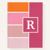 Carnet Grandes bandes femelles avec Monogramme (Devant)