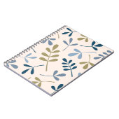 Carnet Grandes Bleus Feuille Assortis Crème Or (Côté gauche)