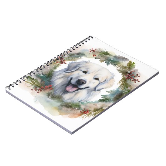 Carnet Grandes Pyrénées Tasse de Noël de la couronne (Côté gauche)