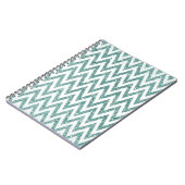 Carnet Grandes rayures de fromage blanc vert brillant (Côté gauche)