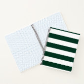 Carnet Grandes vertes foncées et blanches (Intérieur)