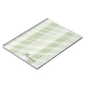 Carnet Grandes zèbres blanches à la menthe (Côté gauche)