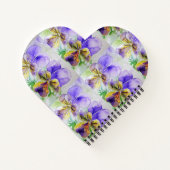 Carnet Grandma Fleur violette Jolie Violas Aquarelle (Dos)