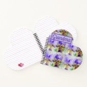 Carnet Grandma Fleur violette Jolie Violas Aquarelle (Intérieur)