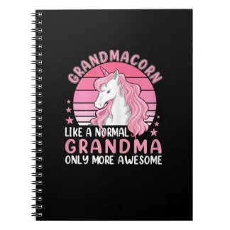 Carnet Grandmacorn Like A Normal Grandma Only More Awesom