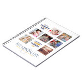 Carnet GRANDPA PHOTO COLLAGE GIFT Proud Papa Pops Gramps (Côté gauche)