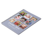 Carnet GRANDPARENT CADEAUX DE COLLAGE PHOTO - Bleu Dusty (Côté gauche)