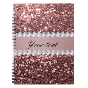Carnet Grands parties scintillantes et diamants roses de