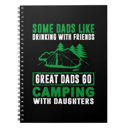 Carnet Grands Pères Camping Avec Filles (Devant)