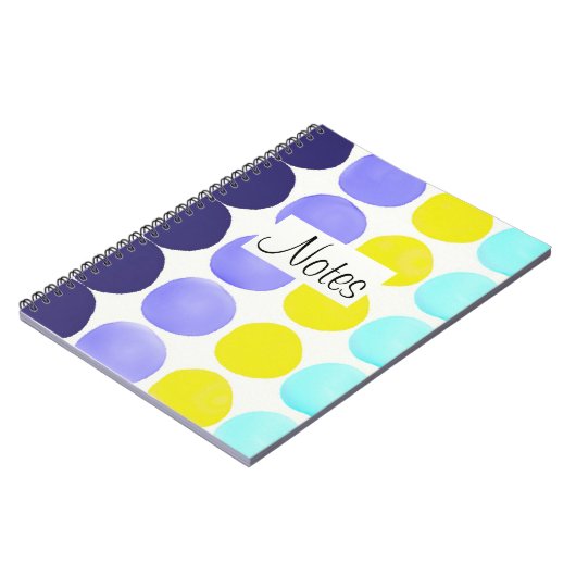 Carnet Grands points aquarelle (Côté gauche)