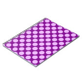 Carnet Grands points rétro - orchidée et violette (Côté gauche)