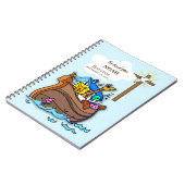 Carnet Grandson Baptême Noah's Ark Personnalisé (Côté gauche)