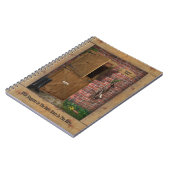 Carnet grange avec texte personnalisable (Côté gauche)