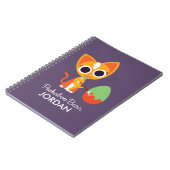 Carnet Grange semi-transparente Pâques | Purrl le chat (Côté gauche)