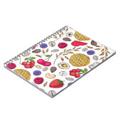 Carnet Granola, motif muesli sans soudure. Main des floco (Côté gauche)