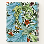 Carnet Granville, vintage William Morris motif, (Dos)
