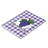 Carnet Grape on Violet Plaid (Côté gauche)