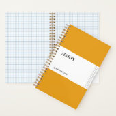 Carnet Graph Marigold avec Monogramme (À l'intérieur)