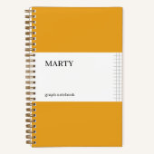 Carnet Graph Marigold avec Monogramme (Recto)