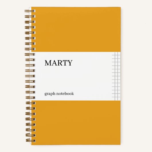 Carnet Graph Marigold avec Monogramme (Recto)