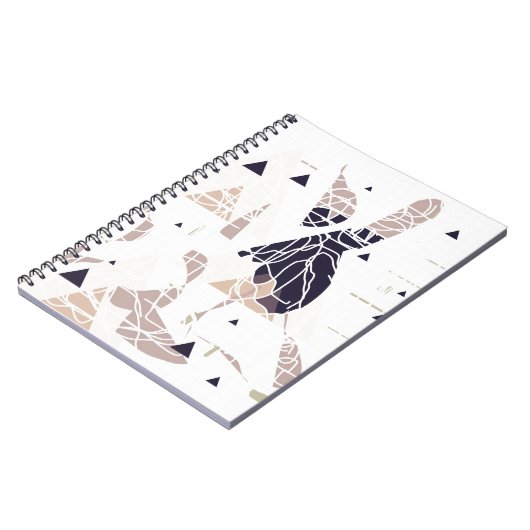 Carnet graph paper triangle soft design par SIRAdesign (Côté gauche)