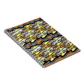 Carnet Graphic Cats and Fish Cartoon Spiral Notebook (Côté Droit)