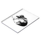 Carnet Graphic Dog Curl alimente les notes créatives calm (Côté gauche)