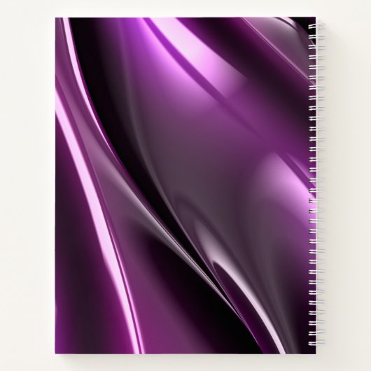 Carnet Graphique 3D Abstrait violet monogramme (Dos)