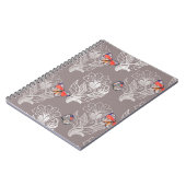 Carnet Graphique à fleurs et papillon, aquarelle, motif (Côté gauche)