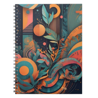 Carnet Graphique Abstrait en gras - Formes géométriques d