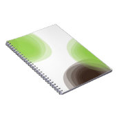 Carnet Graphique abstrait vert, moderne, simple, fleuri (Côté Droit)
